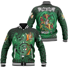 Field Baseball Jackets The Green Dragon Of Ireland Style