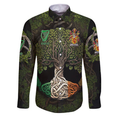 Field Long Sleeve Button Shirts Ireland Is My Root Style