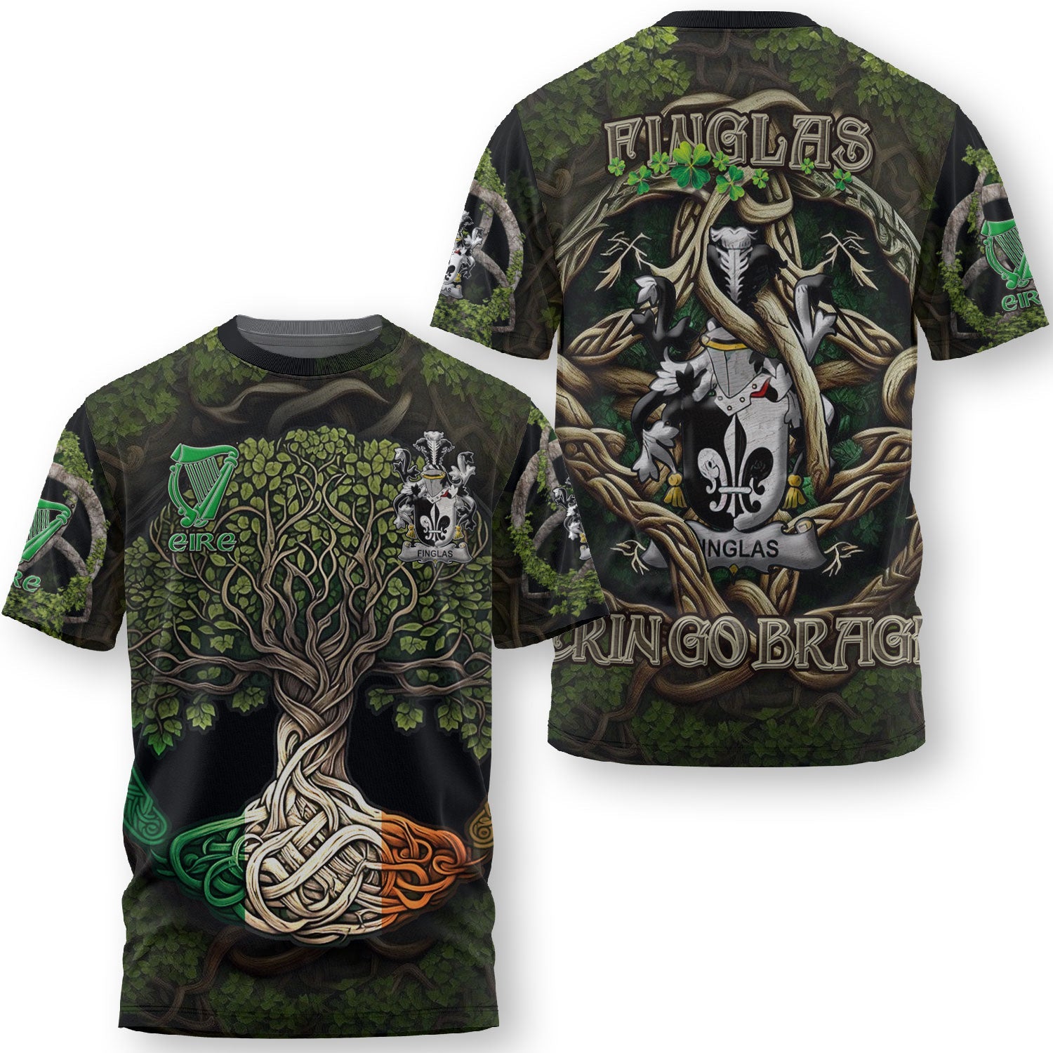 Finglas T-Shirts Ireland Is My Root Style