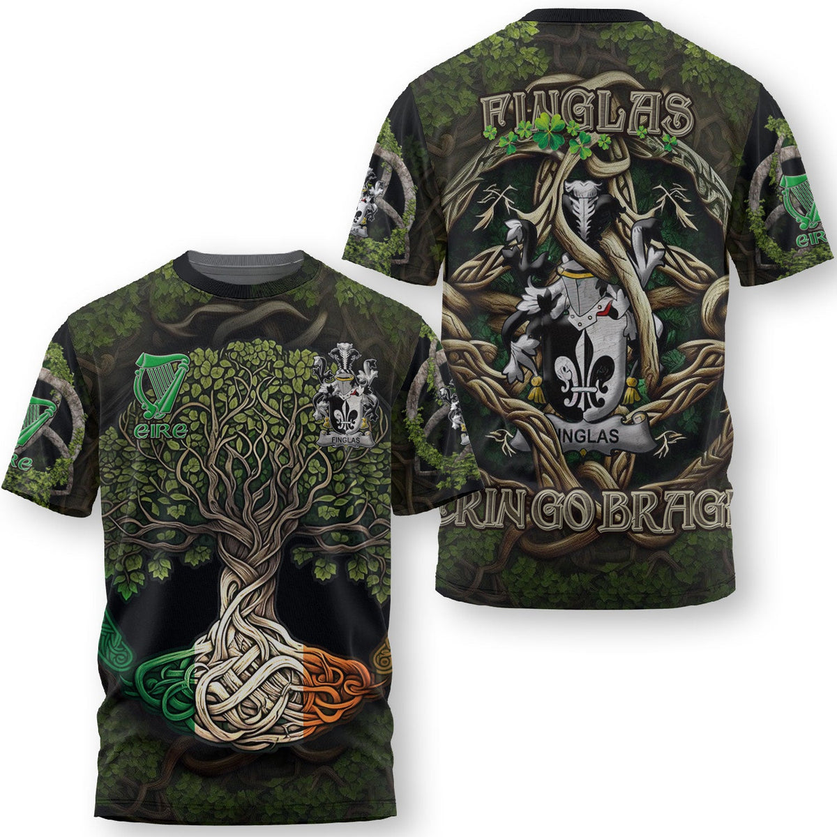 Finglas T-Shirts Ireland Is My Root Style