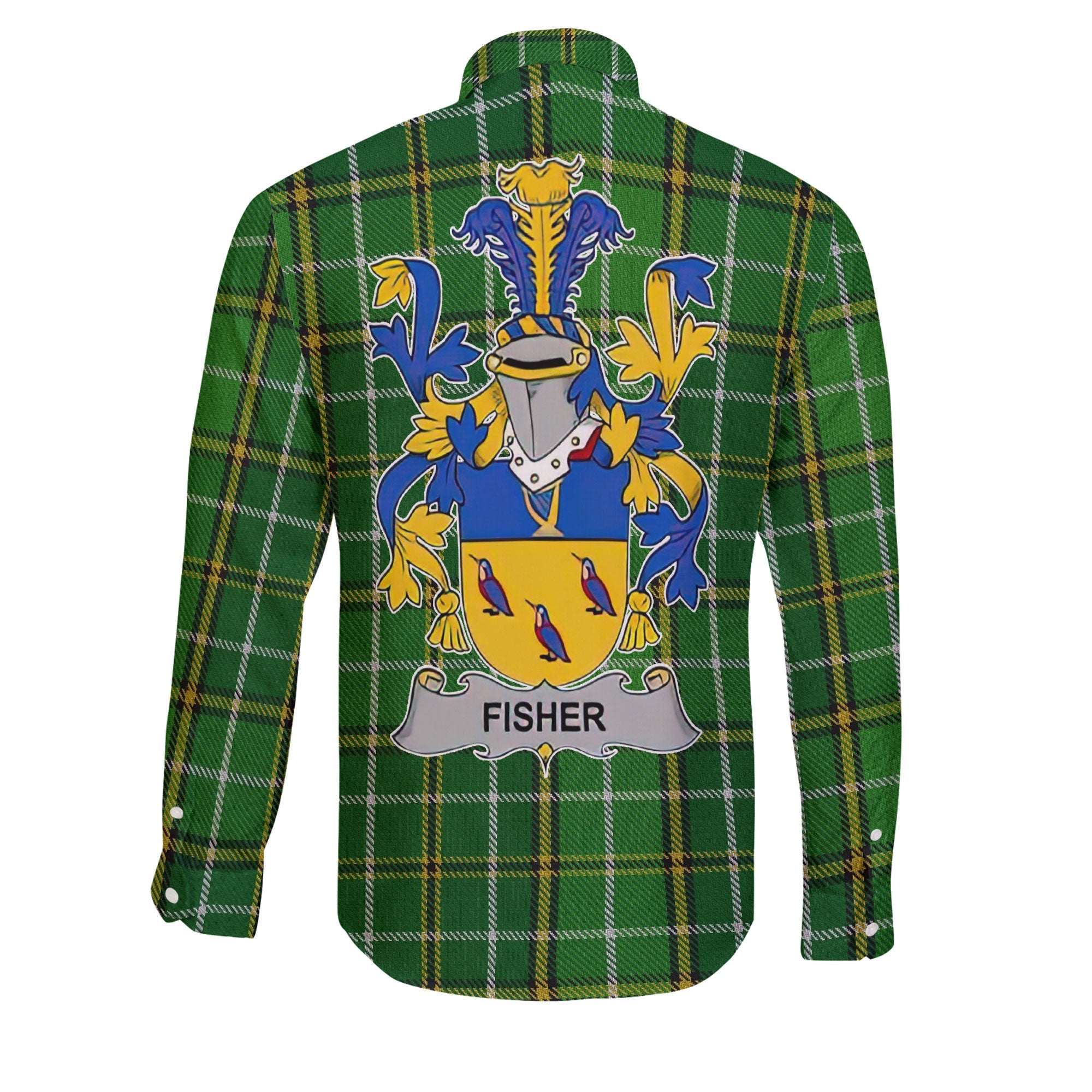 Fisher Long Sleeve Button Shirts Crest And National Plaid Style