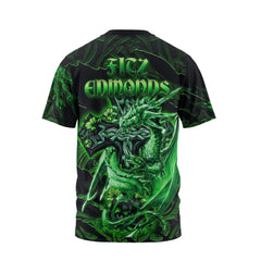 Fitz Edmonds T-Shirts Celtic Cross And Dragon Style
