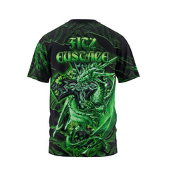 Fitz Eustace T-Shirts Celtic Cross And Dragon Style