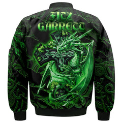 Fitz Garrett Bomber Jackets Celtic Cross And Dragon Style