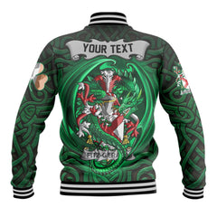 Fitz Gerald Baseball Jackets The Green Dragon Of Ireland Style