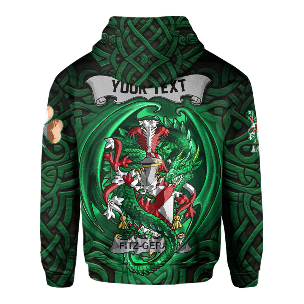 Fitz Gerald Hoodies The Green Dragon Of Ireland Style