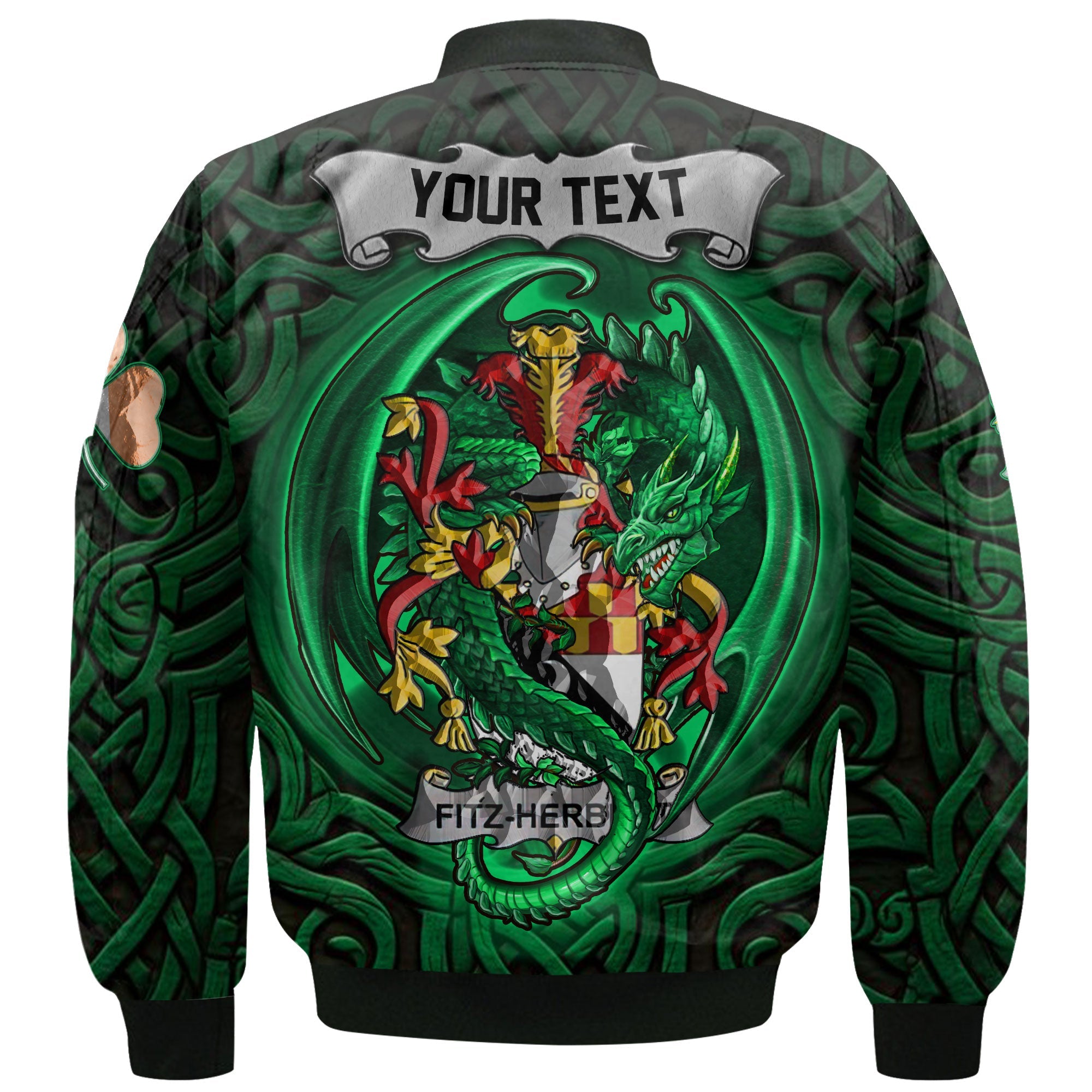 Fitz Herbert Bomber Jackets The Green Dragon Of Ireland Style