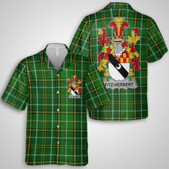 Fitz Herbert Hawaiian Shirts Crest And National Plaid Style