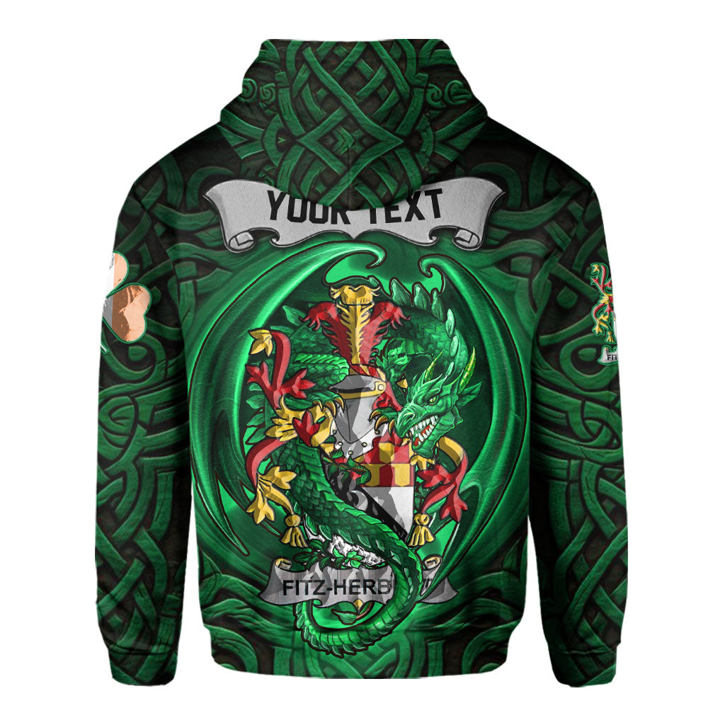 Fitz Herbert Hoodies The Green Dragon Of Ireland Style