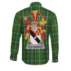 Fitz Herbert Long Sleeve Button Shirts Crest And National Plaid Style