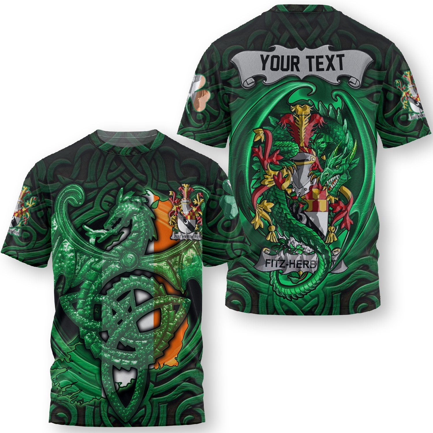 Fitz Henry T-Shirts The Green Dragon Of Ireland Style