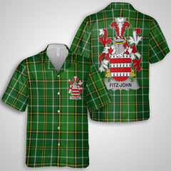 Fitz John Hawaiian Shirts Crest And National Plaid Style