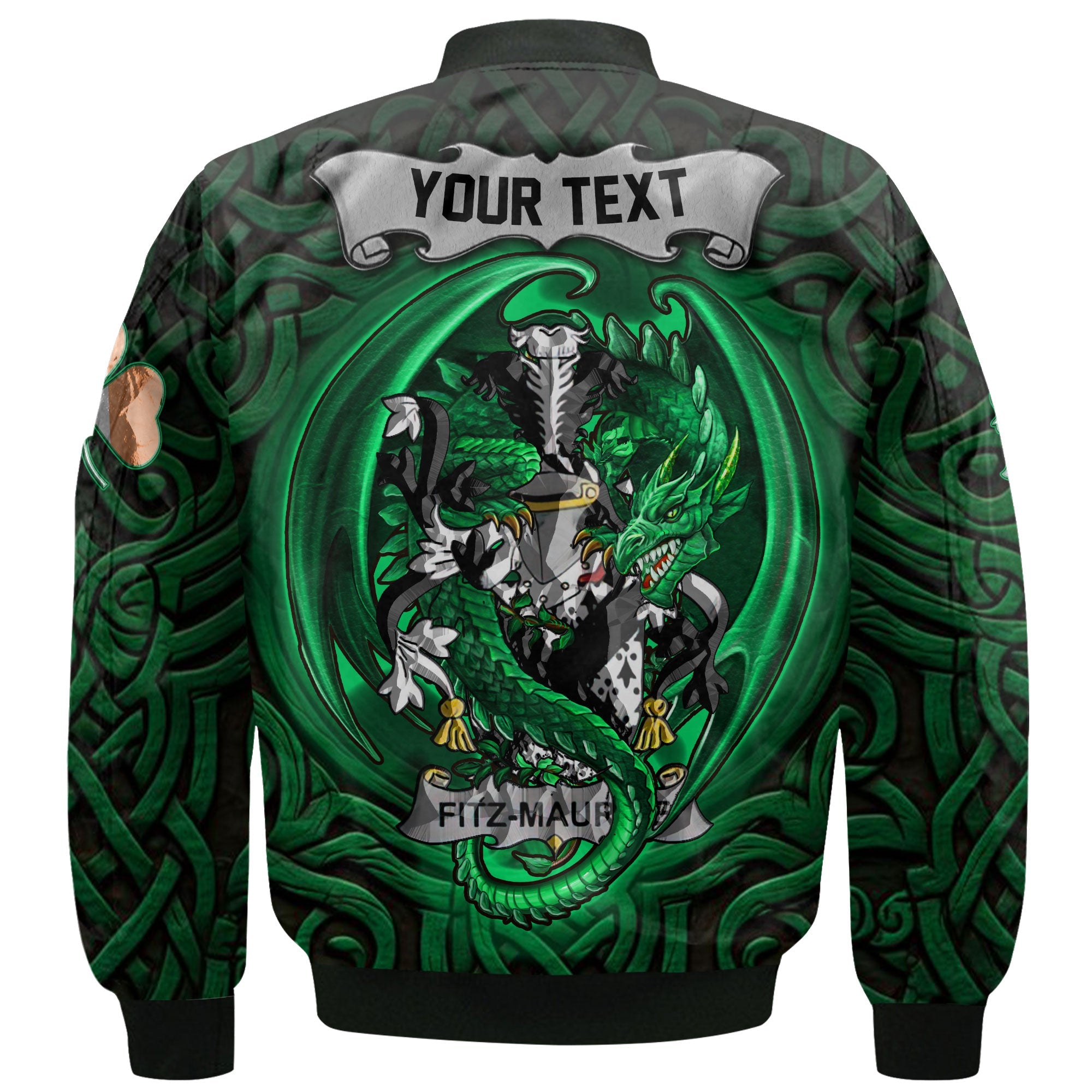 Fitz Maurice Bomber Jackets The Green Dragon Of Ireland Style