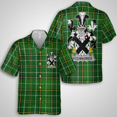 Fitz Maurice Hawaiian Shirts Crest And National Plaid Style