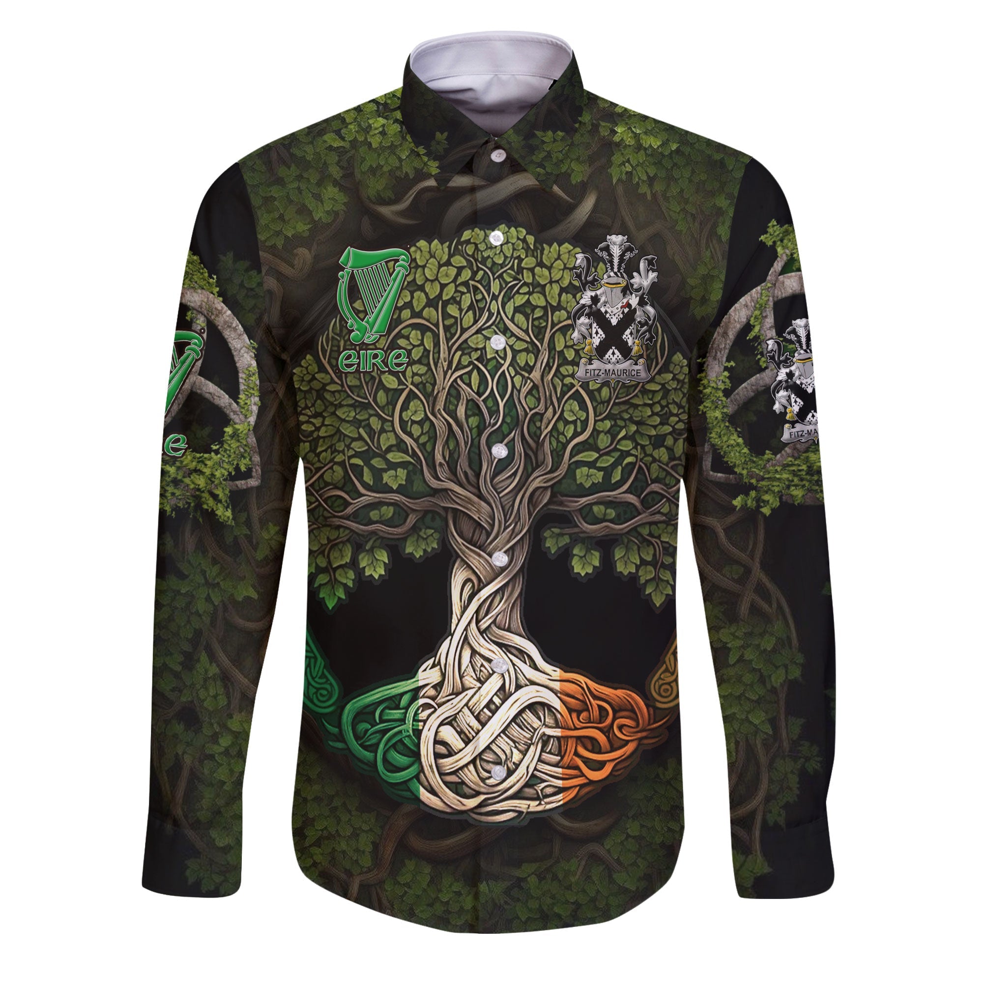 Fitz Maurice Long Sleeve Button Shirts Ireland Is My Root Style