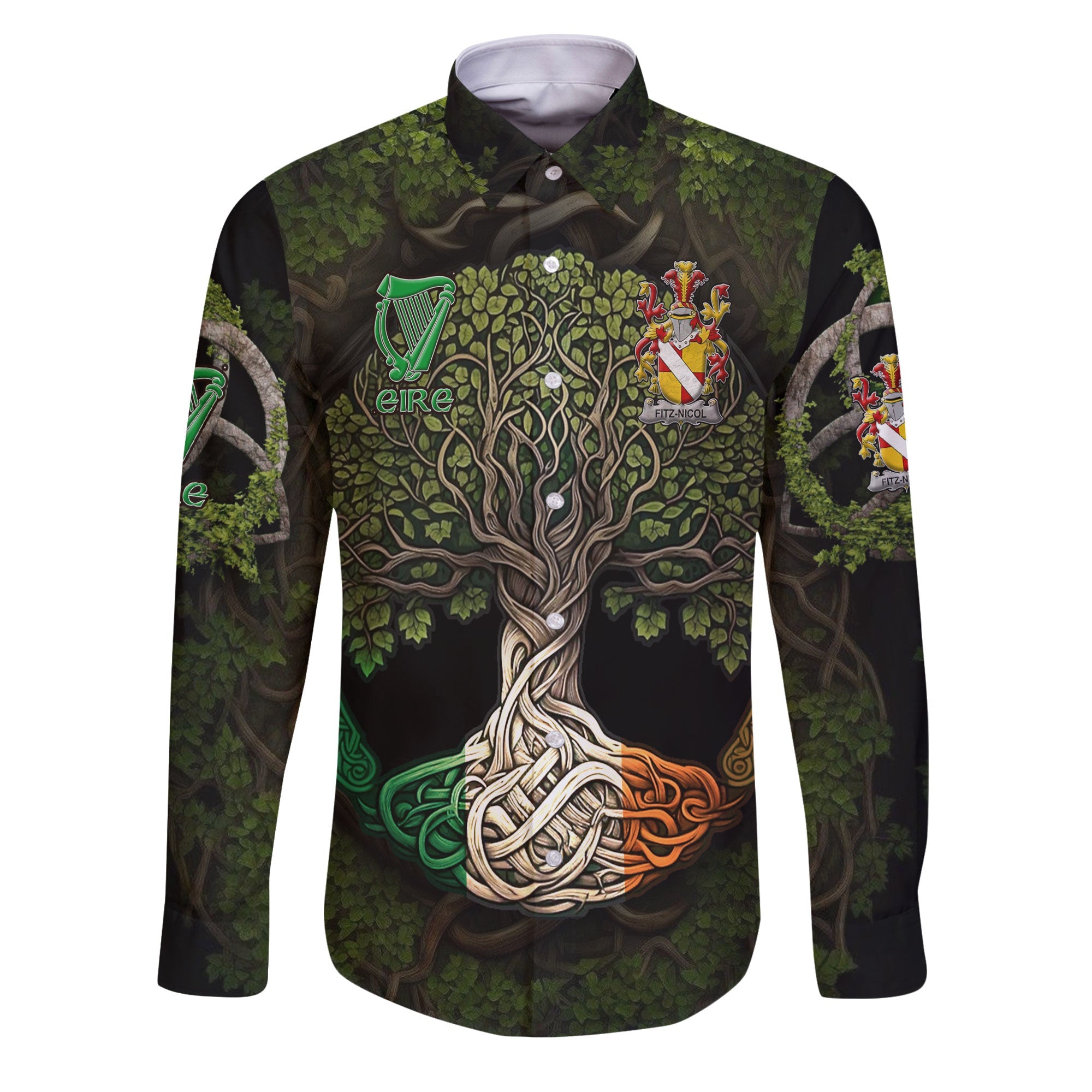 Fitz Nicol Long Sleeve Button Shirts Ireland Is My Root Style