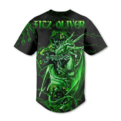 Fitz Oliver Baseball Jerseys Celtic Cross And Dragon Style