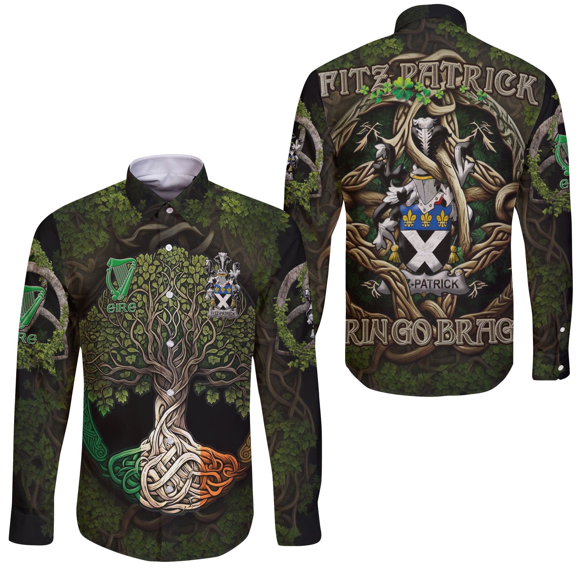 Fitz Patrick Long Sleeve Button Shirts Ireland Is My Root Style