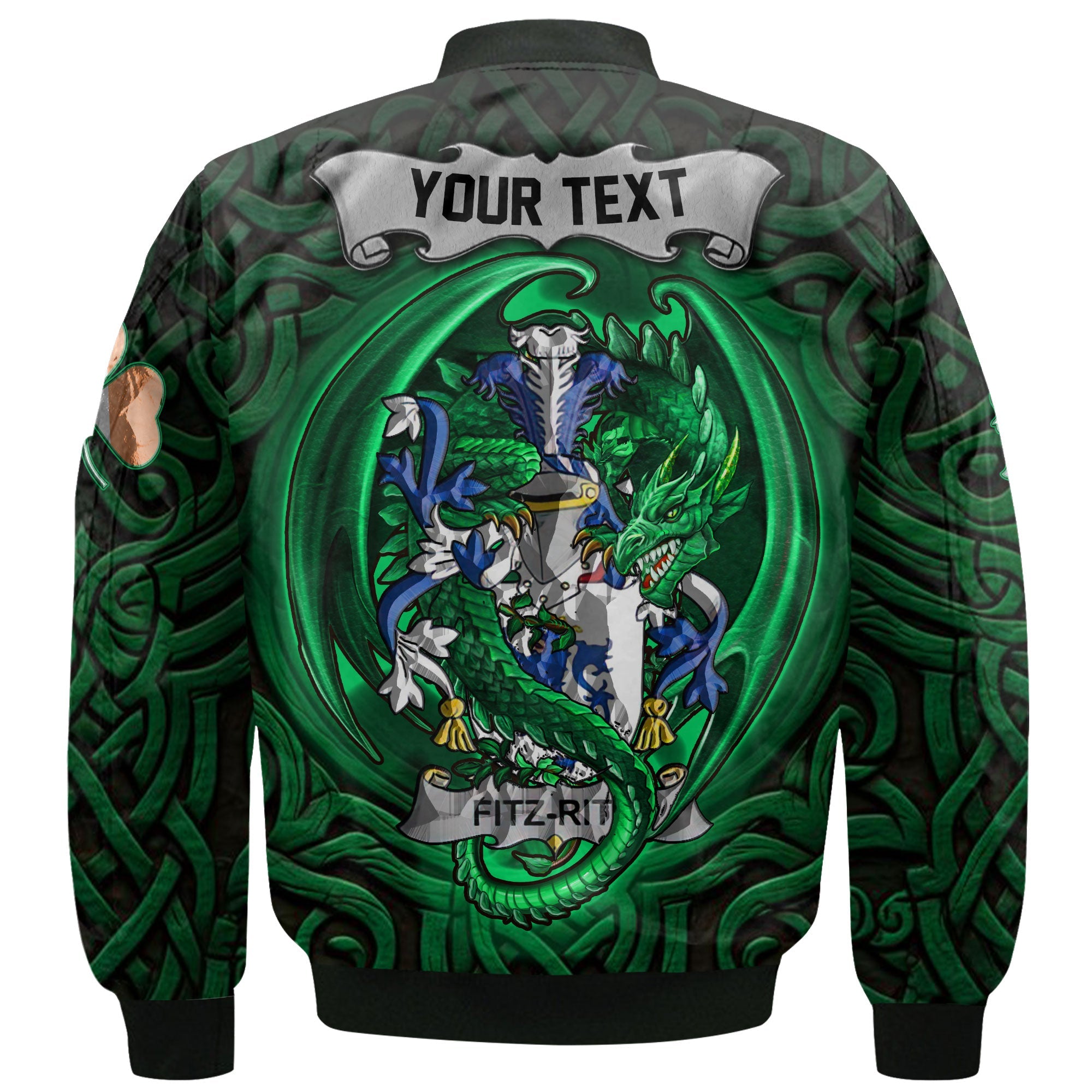 Fitz Rith Bomber Jackets The Green Dragon Of Ireland Style