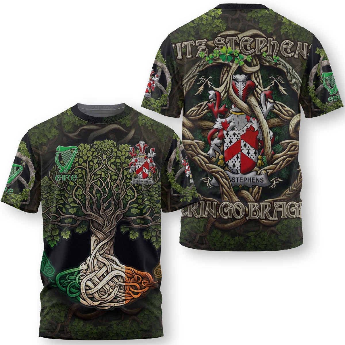 Fitz Stephens T-Shirts Ireland Is My Root Style
