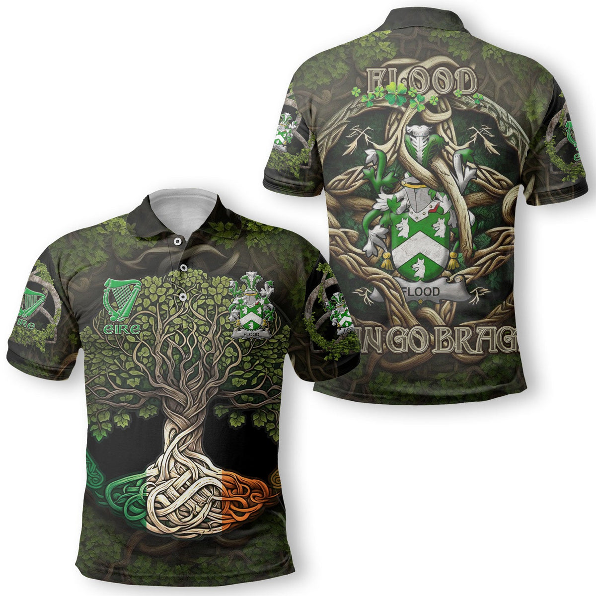 Flood Polo Shirts Ireland Is My Root Style