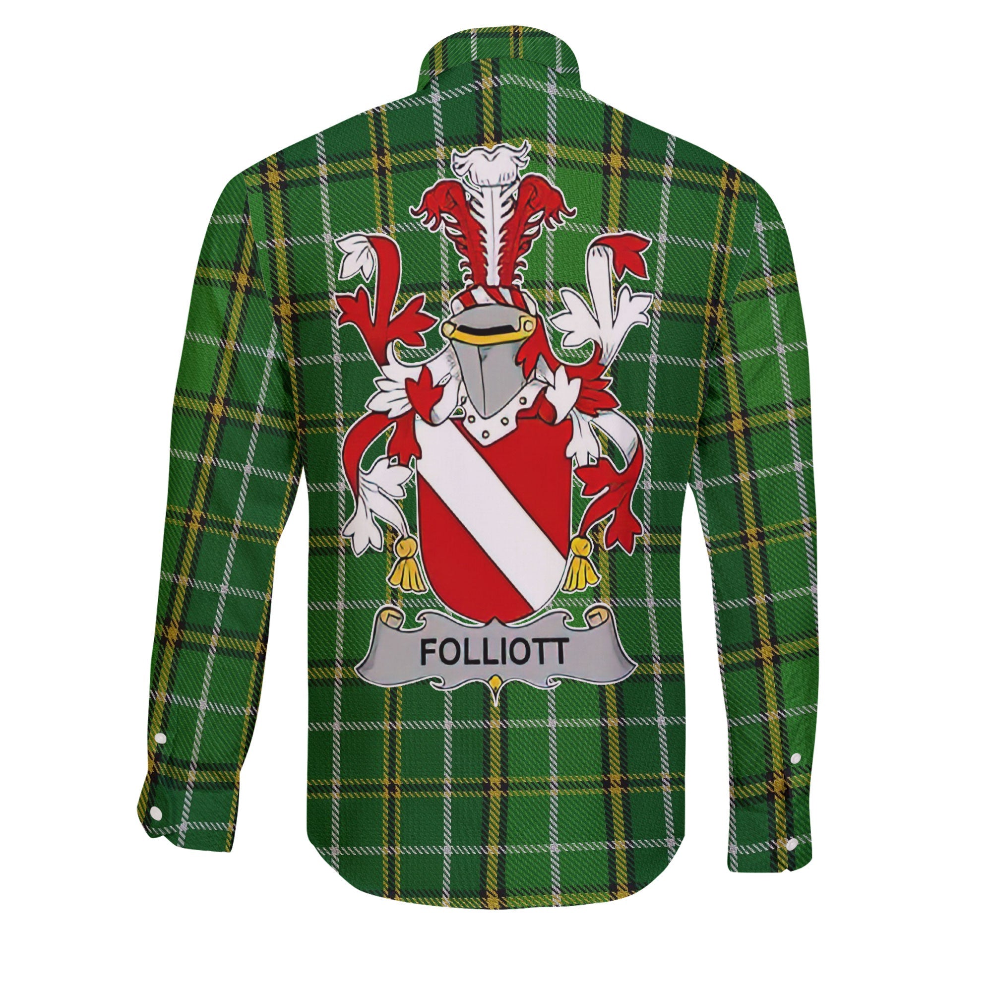 Folliott Long Sleeve Button Shirts Crest And National Plaid Style