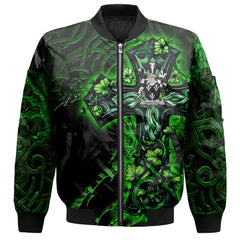 Forstall Bomber Jackets Celtic Cross And Dragon Style