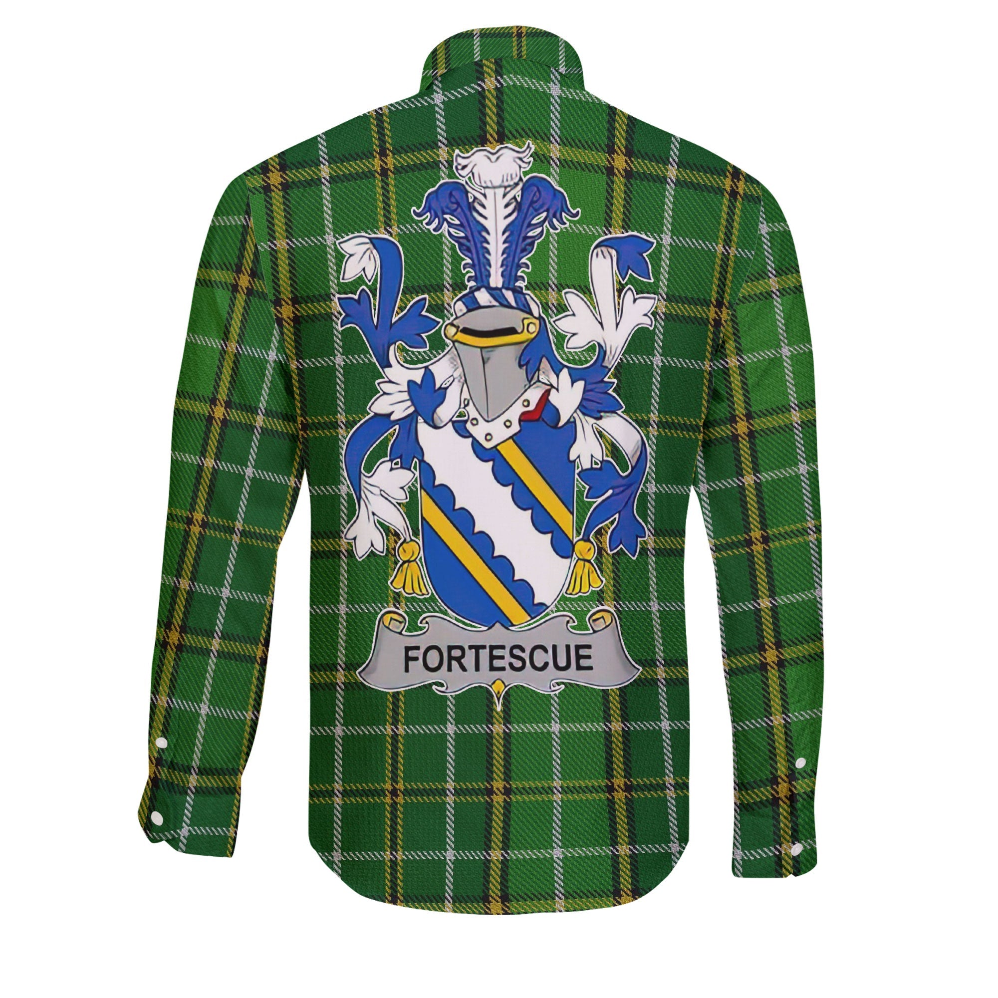 Fortescue Long Sleeve Button Shirts Crest And National Plaid Style