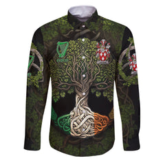 Freeman Long Sleeve Button Shirts Ireland Is My Root Style