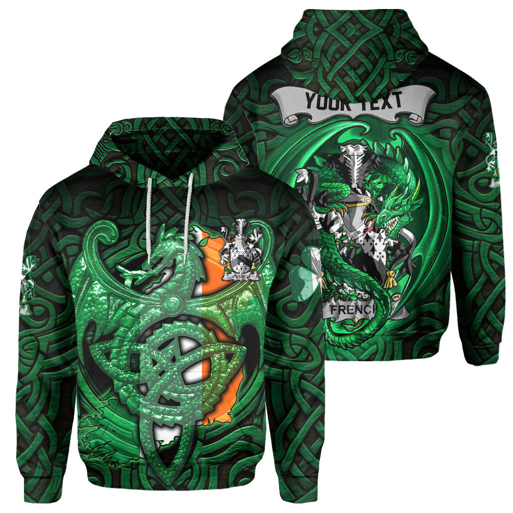 French Hoodies The Green Dragon Of Ireland Style