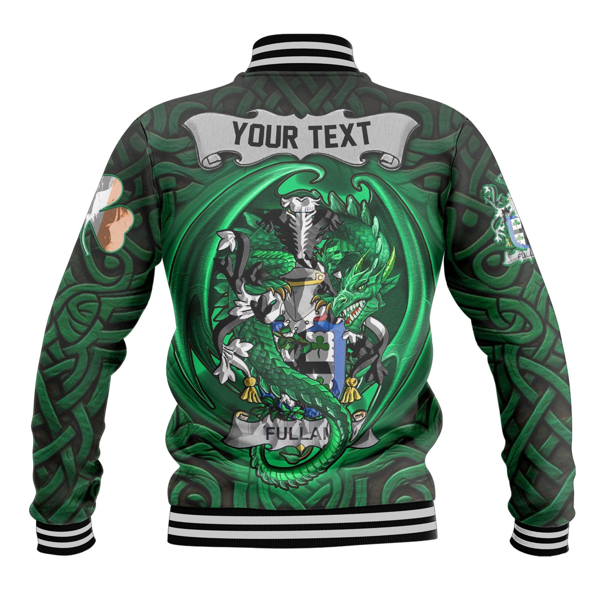Fullam Baseball Jackets The Green Dragon Of Ireland Style