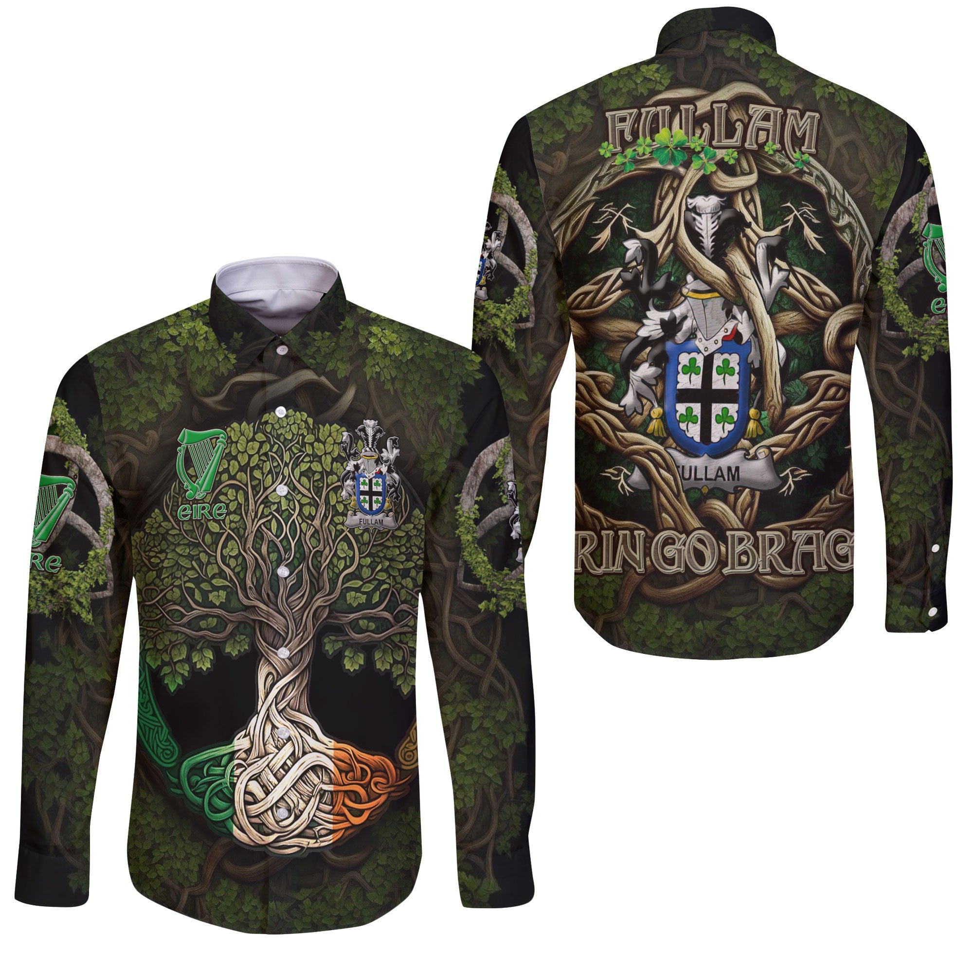 Fullam Long Sleeve Button Shirts Ireland Is My Root Style