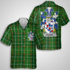 Fulton Hawaiian Shirts Crest And National Plaid Style