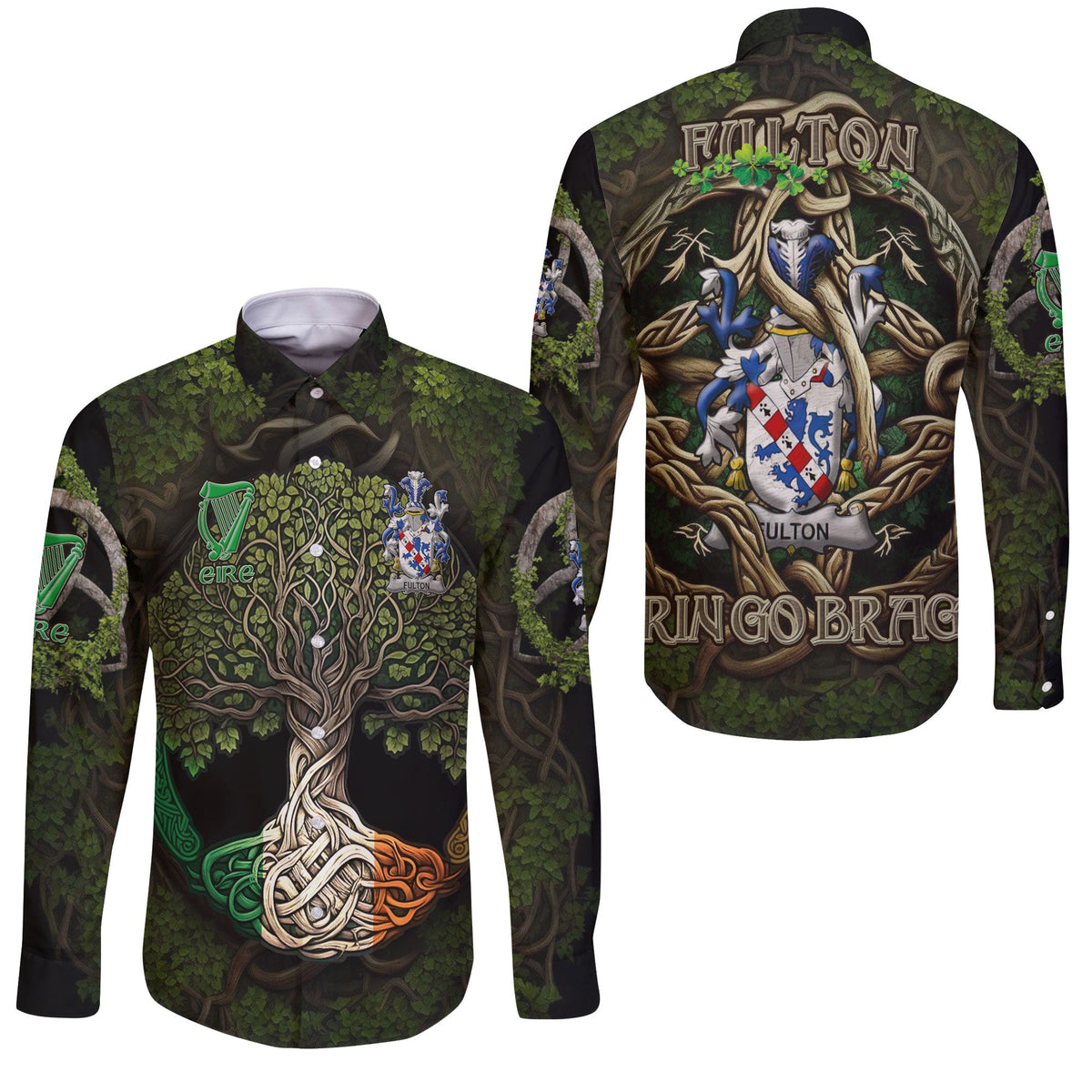 Fulton Long Sleeve Button Shirts Ireland Is My Root Style