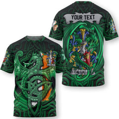 Gaine or Gainey T-Shirts The Green Dragon Of Ireland Style