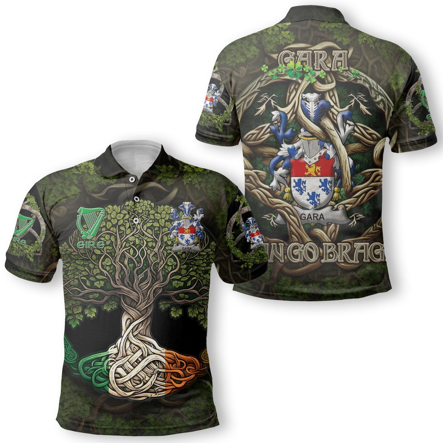 Gara or O Gara Polo Shirts Ireland Is My Root Style