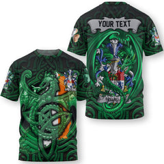 Gar or Garr T-Shirts The Green Dragon Of Ireland Style