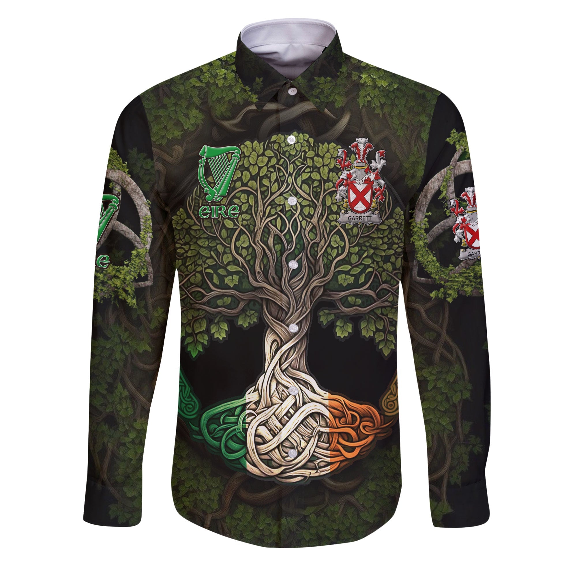 Garrett Long Sleeve Button Shirts Ireland Is My Root Style