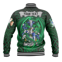 Geary or O Geary Baseball Jackets The Green Dragon Of Ireland Style