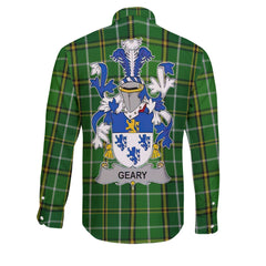 Geary or O Geary Long Sleeve Button Shirts Crest And National Plaid Style