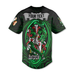 Geoghegan or O Geoghegan Baseball Jerseys The Green Dragon Of Ireland Style