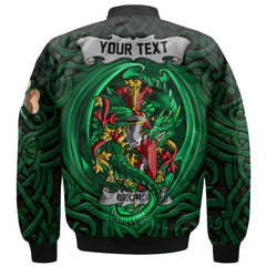 George Bomber Jackets The Green Dragon Of Ireland Style