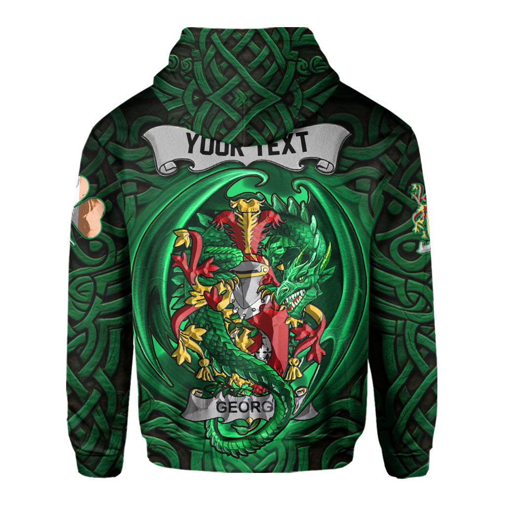 George Hoodies The Green Dragon Of Ireland Style