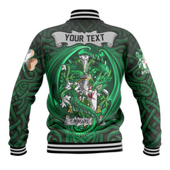 Geraghty or McGarrity Baseball Jackets The Green Dragon Of Ireland Style