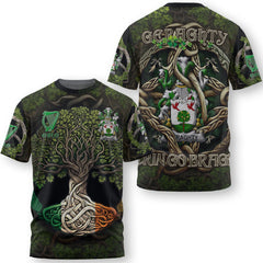 Geraghty or McGarrity T-Shirts Ireland Is My Root Style