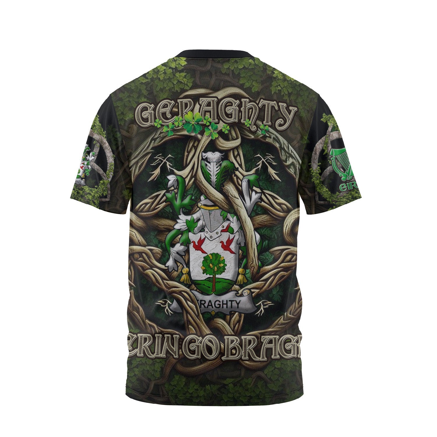 Geraghty or McGarrity T-Shirts Ireland Is My Root Style