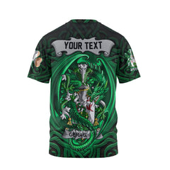 Geraghty or McGarrity T-Shirts The Green Dragon Of Ireland Style