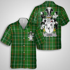 Gibbs Hawaiian Shirts Crest And National Plaid Style