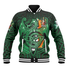 Giggins Baseball Jackets The Green Dragon Of Ireland Style