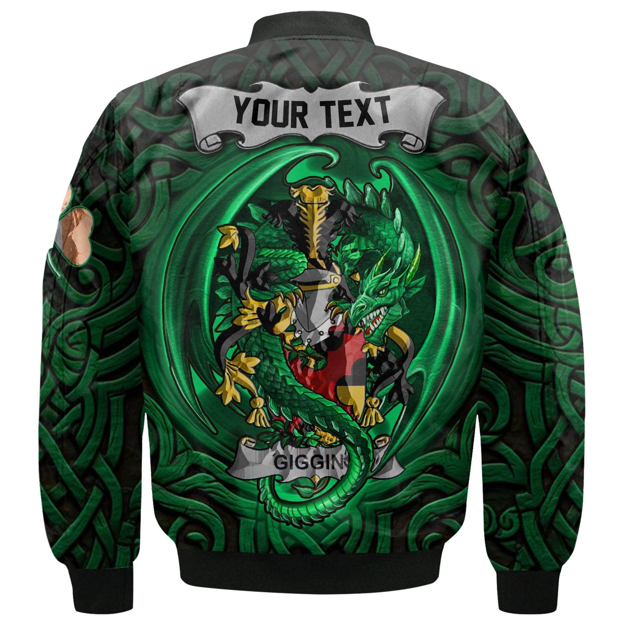 Giggins Bomber Jackets The Green Dragon Of Ireland Style